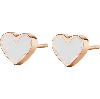 Módní doplněk S`Agapõ Růžově zlacené náušnice srdíčka SCK83 + 2 měsíce na vrácení zboží