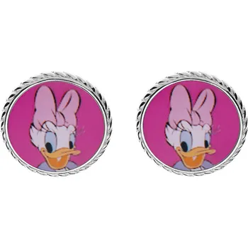Módní doplněk Disney Půvabné stříbrné náušnice Daisy Duck ES00029SL + 2 měsíce na vrácení zboží