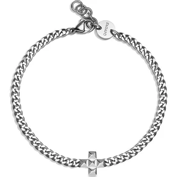 Náramek S'Agapõ Stylový pánský náramek Křížek Proud SPD33 + 2 měsíce na vrácení zboží