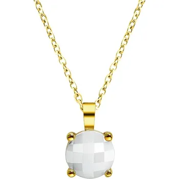 Módní doplněk Pierre Lannier Romantický pozlacený náhrdelník s achátem Multiples BJ06A0211 + 2 měsíce na vrácení zboží