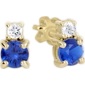 Náušnice Soliter Náušnice ze žlutého zlata se zirkony 239 001 01046 0000600 + 2 měsíce na vrácení zboží