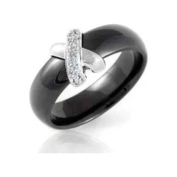Módní doplněk Modesi Černý keramický prsten QJRQY6157KL 56 mm + 2 měsíce na vrácení zboží