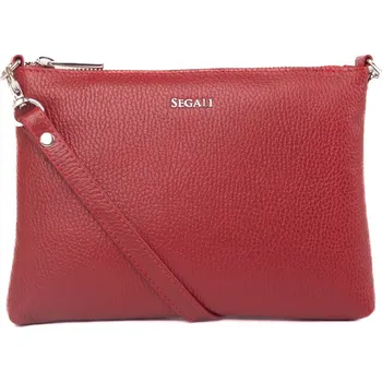 Kabelka SEGALI Dámská kožená crossbody kabelka A6C red + 2 měsíce na vrácení zboží