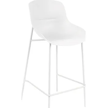 Barová židle Somcasa Bílá plastová barová židle Fabian 66 cm