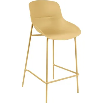 Barová židle Somcasa Žlutá plastová barová židle Fabian 66 cm
