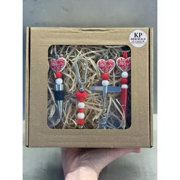 Žertovný předmět Valentýnská sada - červenobílá