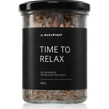 Koupelová sůl Almara Soap Bath relaxační sůl do koupele s vůní Time To Relax 450 g