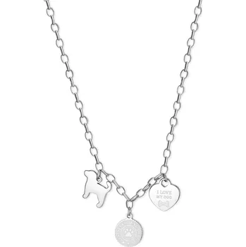Módní doplněk S'Agapõ Krásný ocelový náhrdelník s přívěsky Happy SHAR07 + 2 měsíce na vrácení zboží