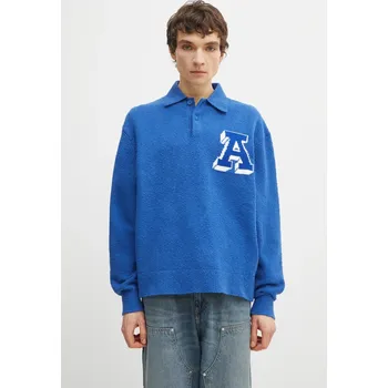 Pánský svetr Svetr Axel Arigato Team Polo Sweater, M, modrá, 55X
