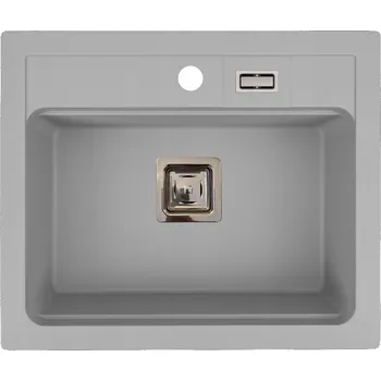 Obraz Jednokomorový dřez Brenor York granit šedý