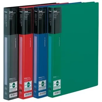 Archivační box Album ofertowy 40 koszulek A4 czerw. Wing, Pentel