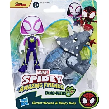 Figurka Spidey a jeho úžasní přátelé DinoWebs GhostSpider a Rhino Dino