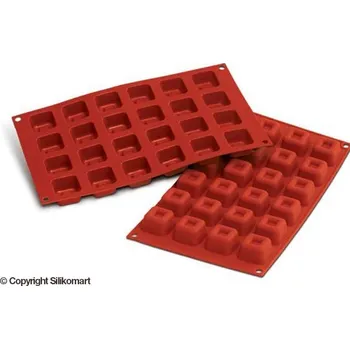 Nádoba na pečení SILIKOMART SILIKONOVÁ FORMA (TERAKOTA) - SAVARIN ČTVEREC 16ml