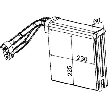 Výparník klimatizace Výparník, klimatizace MAHLE AE 95 000P