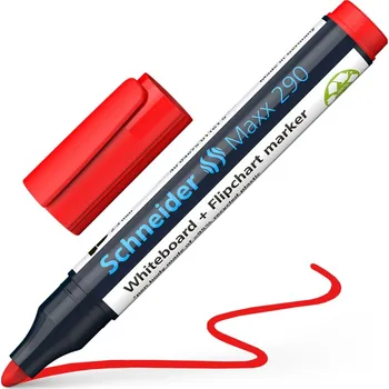 Náplň do psacích potřeb SCHNEIDER Popisovač Schneider Maxx 290 na bílé tabule - červený 609500