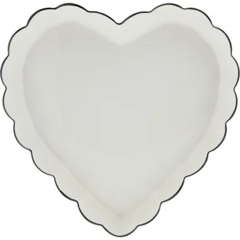Bastion Collections TRAY RUFFLE HEART, zapékací keramická miska b400193