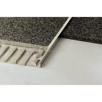 Stavební profil SCHIENE-E Ukon. profil, Ušlechtilá ocel V2A, H=2mm, délka: 2,5m