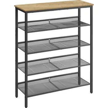 Botník TAYLOR ARTISAN s černou konstrukcí, 4 police