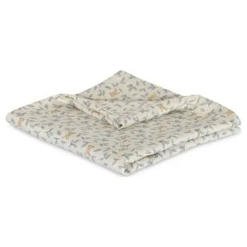 Plena NUUROO Mušelínová plena z bambusu 100x100 cm Valentin Bunny Leaf