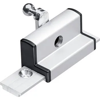 GEZE úhelník na křídlo posuvný pro šikmá okna, hliník elox