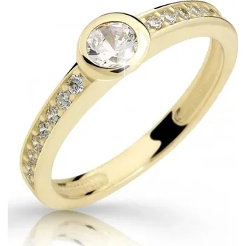 Prsten Cutie Diamonds Luxusní zásnubní prsten ze žlutého zlata s diamanty DZ6879-2357-10-X-1 48 mm + 2 měsíce na vrácení zboží