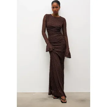 Dámské šaty Šaty Answear.LAB 15781.fak hnědá 88X, vel. M