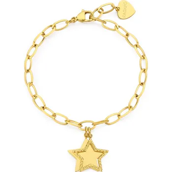 Náramek S'Agapõ Pozlacený náramek pro ženy Hvězdičky Message SSG18 + 2 měsíce na vrácení zboží