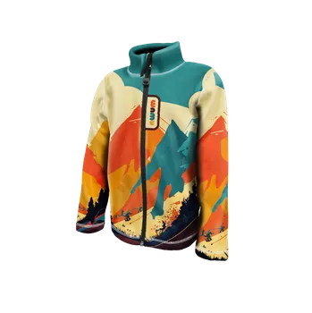 Chlapecká mikina WAMU Fleecová mikina dětská MOUNTAIN BIKE vel. 86-92