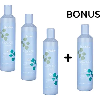 Šampon AKCE: 2+1 Echosline Balance+ Sebum Control Shampoo - šampon pro redukci mazu, 300 ml