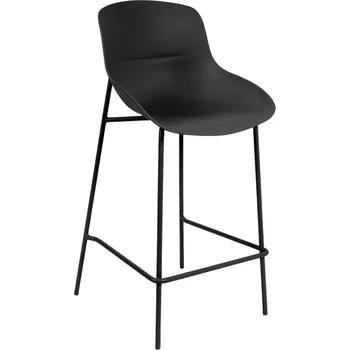 Barová židle Somcasa Černá plastová barová židle Fabian 66 cm