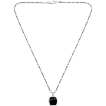 Hugo Boss Módní ocelový náhrdleník s onyxem Odell 1580648 + 2 měsíce na vrácení zboží