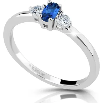 Prsten Modesi Půvabný stříbrný prsten se zirkony M01413 60 mm + 2 měsíce na vrácení zboží