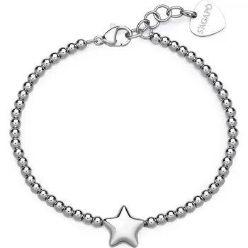 Náramek S'Agapõ Korálkový ocelový náramek pro ženy Hvězdička Stellar SSE43 + 2 měsíce na vrácení zboží