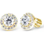 Cutie Jewellery Elegantní peckové náušnice z bílého zlata Z60168-30-10-X-1 + 2 měsíce na vrácení zboží