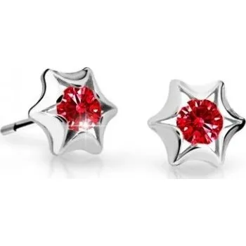 Náušnice Cutie Jewellery Dětské náušnice z bílého zlata C2159-30-X-2 červená + 2 měsíce na vrácení zboží