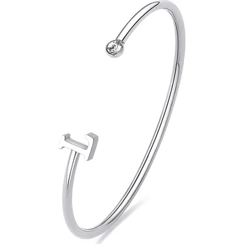 Náramek S'Agapõ Otevřený pevný náramek s písmenem L Click SCK223 + 2 měsíce na vrácení zboží