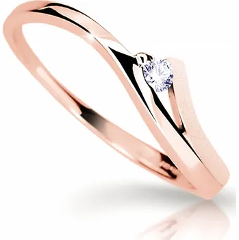 Prsten Cutie Diamonds Půvabný prsten z růžového zlata s briliantem DZ6818-1718-00-X-4 61 mm + 2 měsíce na vrácení zboží