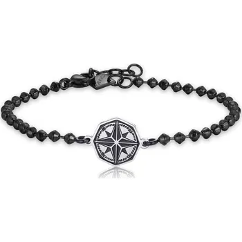 Náramek S'Agapõ Pánský korálkový náramek Kompas Charisma SHS16 + 2 měsíce na vrácení zboží