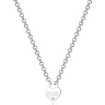 S'Agapõ Slušivý ocelový náhrdelník se srdíčkem Be My Always SBM75 + 2 měsíce na vrácení zboží