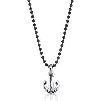 Šperk S'Agapõ Korálkový pánský náhrdelník s kotvou Charisma SHS10 + 2 měsíce na vrácení zboží