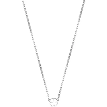 Módní doplněk S'Agapõ Ocelový náhrdelník pro štěstí Čtyřlístek Click SCK01 + 2 měsíce na vrácení zboží