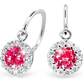 Náušnice Cutie Jewellery Dětské náušnice z bílého zlata C2745-10-X-2 červená + 2 měsíce na vrácení zboží