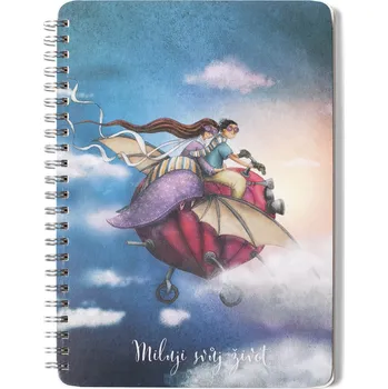 BOBO Kroužkový blok čistý A5 50 listů