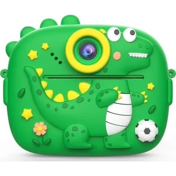 Digitální kompakt Dětský Fotoaparát s Tiskem – Dinosaurus, HD 1080P