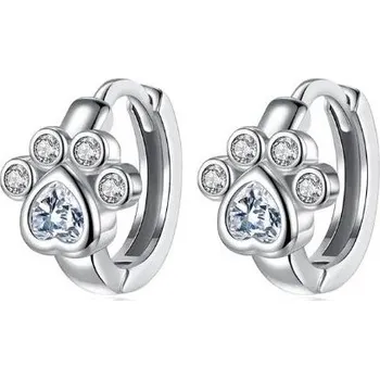 Náušnice Prosperk Stříbrné náušnice kroužky s tlapkami S0652