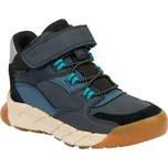 Chlapecká volnočasová obuv Geox J FLEXYPER PRO B 32 Tmavě modrá, Černá, Světle modrá