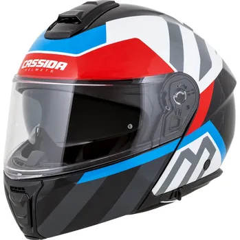 Auto-moto Přilba Modulo 2.1 Profile, CASSIDA (bílá perleť/černá/modrá/červená/šedá, plexi s přípravou pro Pinlock) 2026 (Velikost: S (55 až 56 cm))