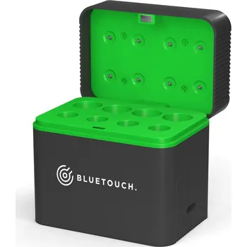 Článková baterie BlueTouch USB-C nabíječka a úložný box pro Li-ion AA/AAA baterie (bez baterií) (Nabíječka přináší praktické řešení pro pořádek i pohodlné nabíjení. Kompaktní provedení kombinuje úložný box a rychlou nabíječku pro 1-4 články AA a 1-4 články AAA. Každý člán