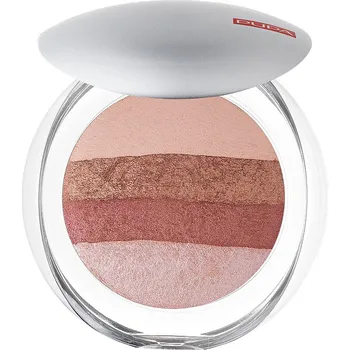 Tvářenka PUPA Milano Rozjasňující tvářenka (Luminys Baked All Over Illuminating Blush-Powder) 9 g 01 Stripes Rose + 2 měsíce na vrácení zboží