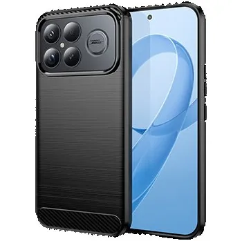 Pouzdro na mobilní telefon Techsuit – karbonový silikon – Xiaomi Poco F8 Ultra – černá